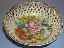 OCCUPIED JAPAN Open Lace Porcelain Bowl