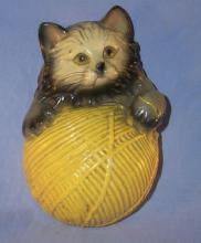 Cat on a Ball of String STRINGHOLDER - Pottery