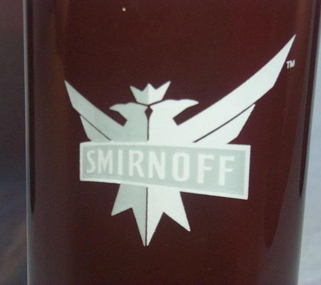 Four SMIRNOFF Ruby Red Glasses - Advertising