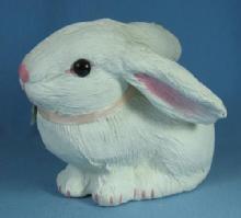 Easter Papier Mache RABBIT Figure - Easter Spring or Holiday Decoration