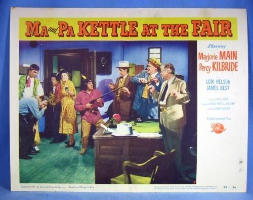 MA & PA KETTLE at the FAIR 1952 Original Lobby Card Sign Group