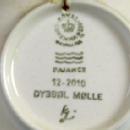 Holland DYBBOL MOLLE 12-2010 Royal Copenhagen Mini Plate RARE