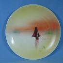 Japan Handpainted SAILING Ship Boat - Porcelain Decorator Plate