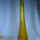 old Large Vintage original Blenko AMBER Art Glass Vase
