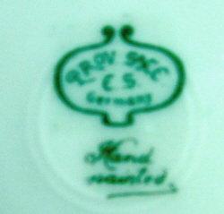 R. S. Prov Saxe Germany Porcelain Plate