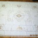 Madeira Linen Tablecloth 8 Napkins Embroidery Cutwork - textiles