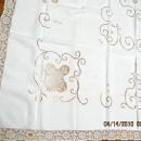 Madeira Linen Tablecloth 8 Napkins Embroidery Cutwork - textiles