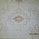 Madeira Linen Tablecloth 8 Napkins Embroidery Cutwork - textiles