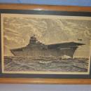 WORLD WAR II Aircraft Carrier Framed Print - Military