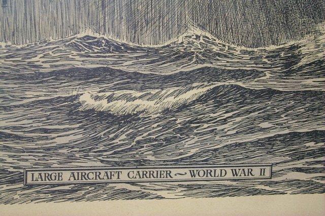 WORLD WAR II Aircraft Carrier Framed Print - Military