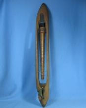 Antique Wooden End Delivery YARN SHUTTLE - Primitive Sewing Tool