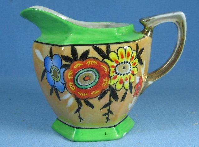 Antique Japanese Lustre Creamer Pitcher - Luster Porcelain