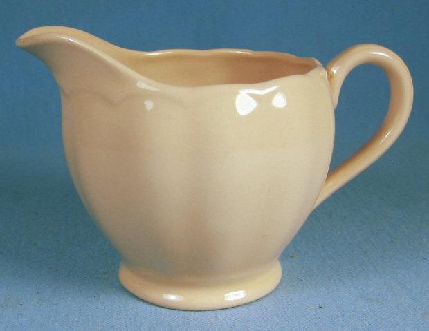 Antique PEACH PEDAL Porcelain Creamer - Grindley England