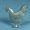 Miniature farm Chicken - Vintage Metal Doll House Toy