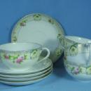 Hand Painted Nippon Japan Tea Cup and Saucer Group - Vintage Nippon Porcelain