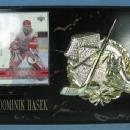 old Detroit Red Wing Hockey DOMINIK HASEK Souvenir Display Plaque - sporting