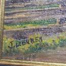 Signed WINDMILL Framed Oil Painting - Misc.