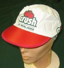 Cherry CRUSH PAINTER Hat - Vintage Advertising wearable for Crush Soft Drink Beverage