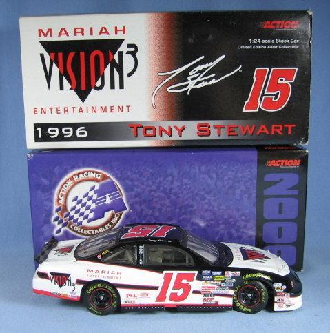 1996 Tony Stewart #15 MARIAH VISION 3 Action 1/24 Model NASCAR Car -
