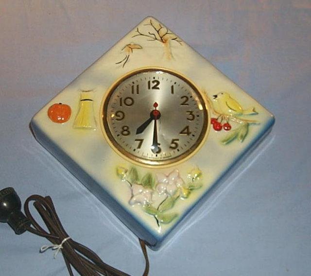 Very Colorful Porcelain SESSIONS Kitchen Wall Clock
