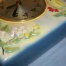 Very Colorful Porcelain SESSIONS Kitchen Wall Clock