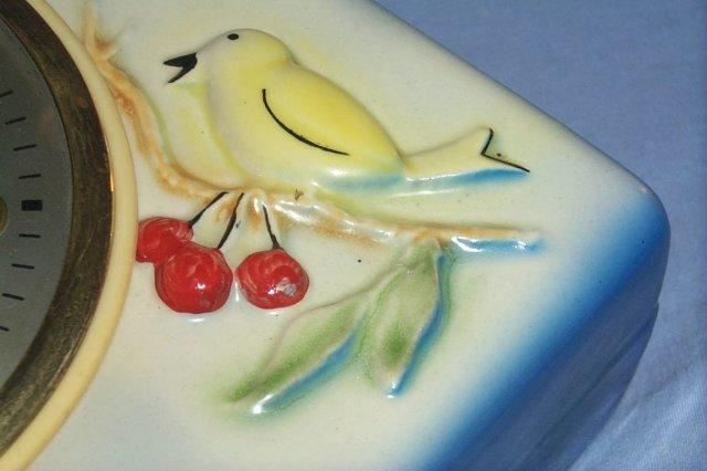 Very Colorful Porcelain SESSIONS Kitchen Wall Clock