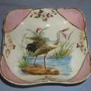 Colorful EGRET Decorated Porcelain Berry Bowl Set