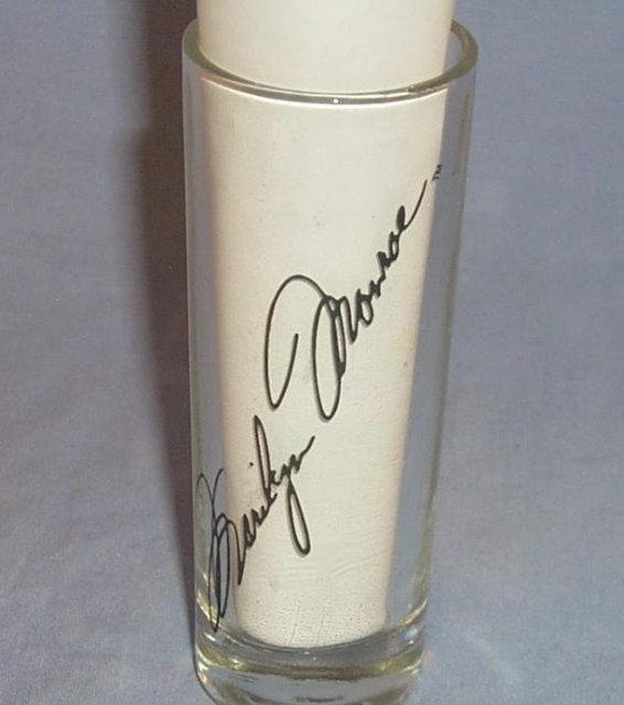 Pair of MARILYN MONROE Glass Shot Glasses