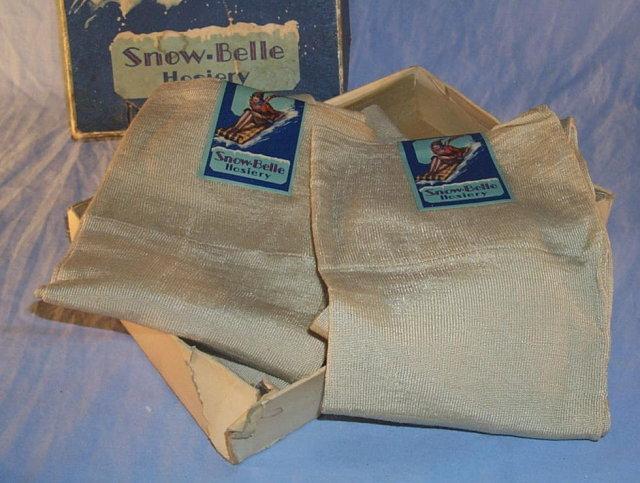 Three Pairs SNOW- BELLE HOISERY in Original Box - Textiles