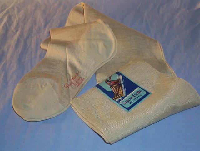 Three Pairs SNOW- BELLE HOISERY in Original Box - Textiles