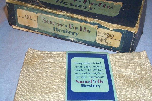 Three Pairs SNOW- BELLE HOISERY in Original Box - Textiles