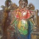 Cast Iron DUTCH GIRL WITH BUCKETS Bookends - Metalware