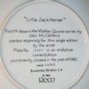 LITTLE JACK HORNER Collectible Porcelain Plate