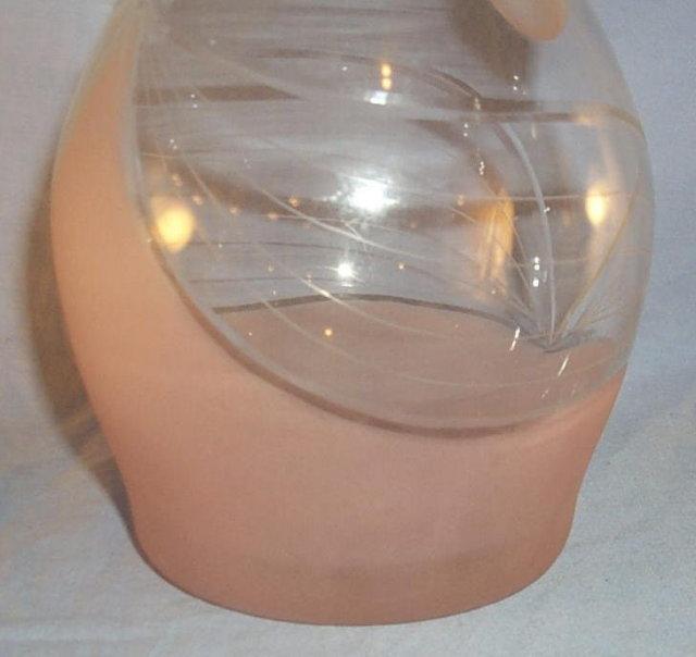Satin Pink Liqueor Decanter / Stem Glass Set