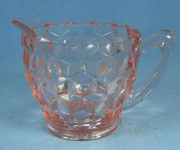 old vintage Fostoria AMERICAN Pink Depression Glass Creamer Pitcher