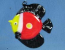 Hand Blown Glass FISH Ornament or Sun Catcher