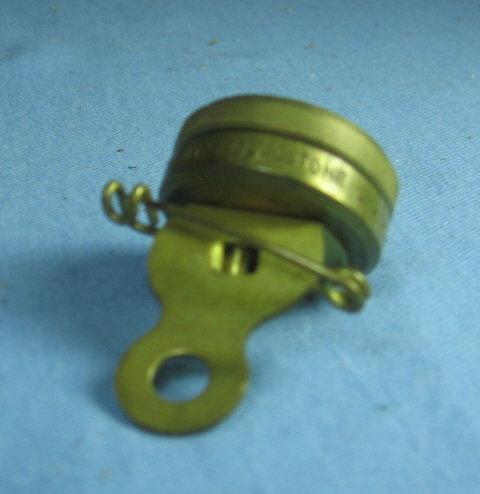 MARBLES Gladstone Brass Pin-on COMPASS - Vintage hunting camping sporting