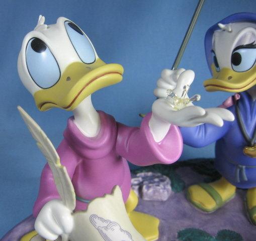 Walt Disney Fantasia 2000 LOOKS LIKE RAIN Donald Duck & Daisy Porcelain Sculpture MIB