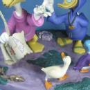 Walt Disney Fantasia 2000 LOOKS LIKE RAIN Donald Duck & Daisy Porcelain Sculpture MIB