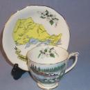 Queen Anne China ONTARIO Advertising Porcelain Cup & Saucer Set