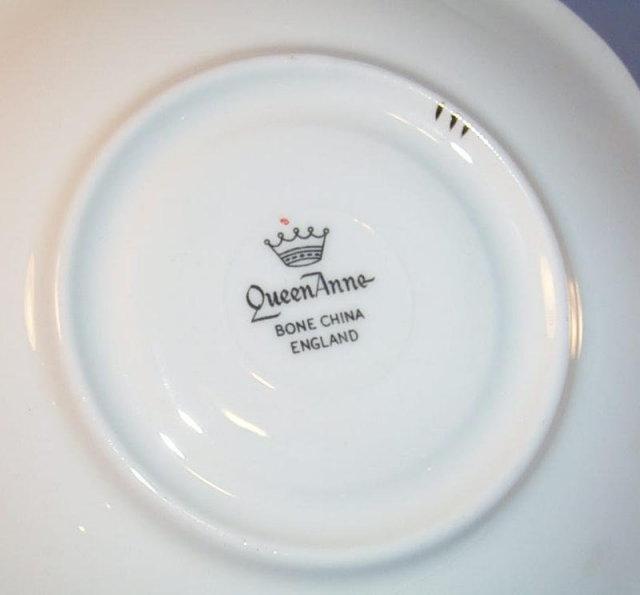 Queen Anne China ONTARIO Advertising Porcelain Cup & Saucer Set