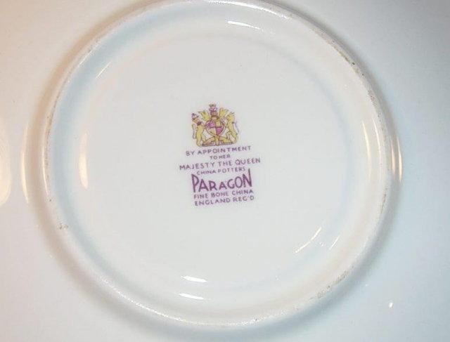 PARAGON Roses/Fruit Porcelain Cup & Saucer Set