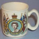 Queen Elizabeth II SILVER JUBILEE Porcelain Mug