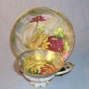 OCCUPIED JAPAN Flower Pattern Porcelain Cup & Saucer Set