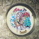 Brass WALES Handled Ashtray - Tobacciana