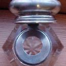 Inkwell Cut Crystal Sterling Lid - Glass