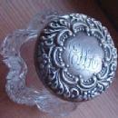 Inkwell Cut Crystal Sterling Lid - Glass