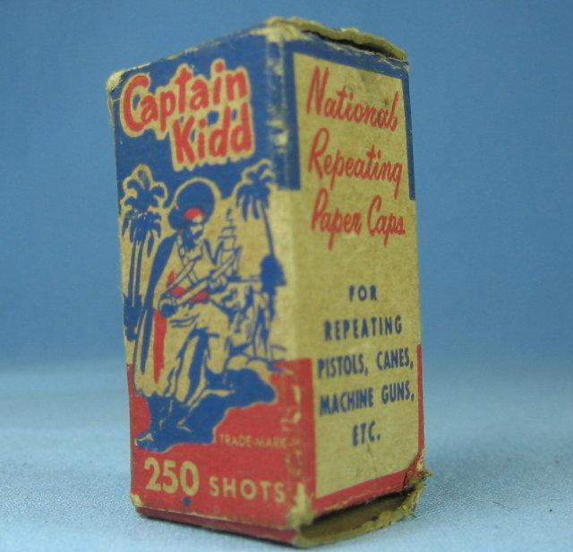 CAPTAIN KID - National Repeating Paper Caps in Original Box - toy