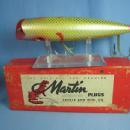 MARTIN Fish Lure ~ Muskie PLUG - Sporting Fishing Bait with Box