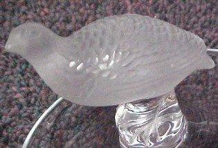 Lalique Partridge Ring Tray - Glass